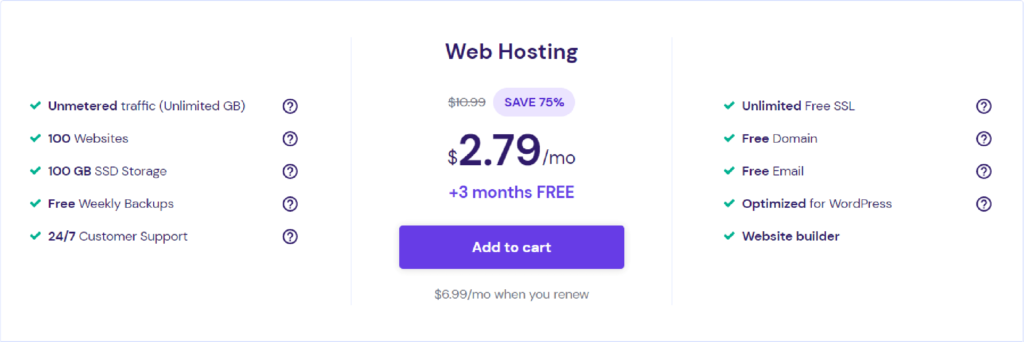 Hostinger Prices